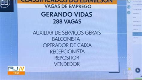 Classificados do Edimilson: Vagas de emprego .